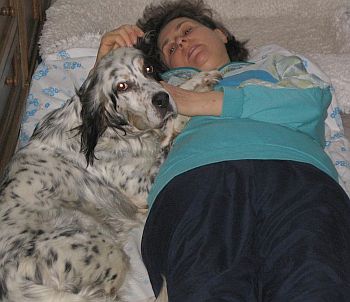 Gina mit Frauchen